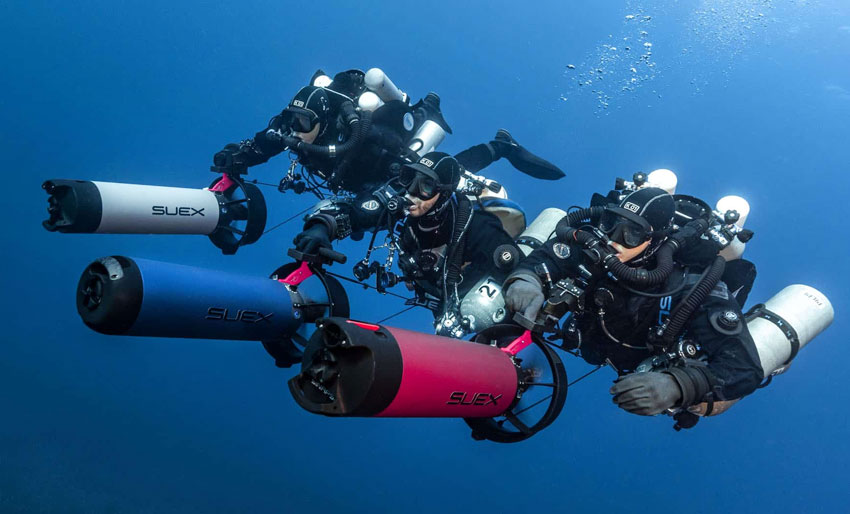 Suex scootere i flere farger