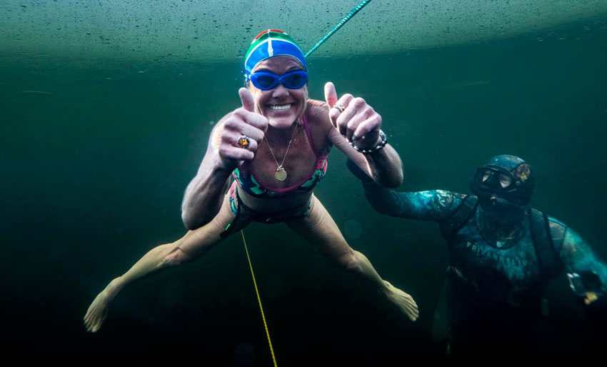 New world record under the ice