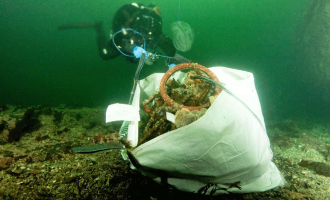 Drøbak Undervannsklubb ryddet badeparken