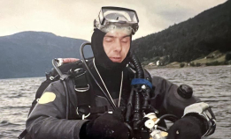 Dykket til 130 meter på luft