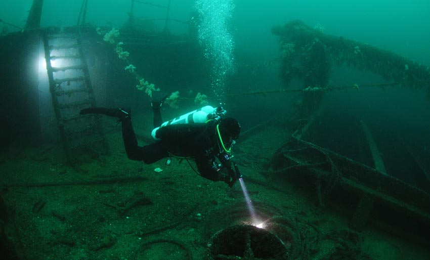 Tre vrak du kan dykke i januar