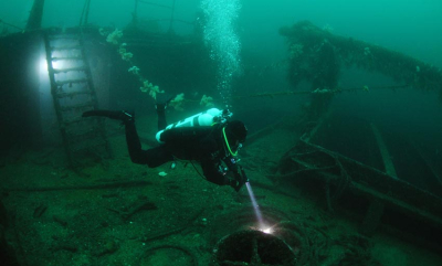 Tre vrak du kan dykke i januar