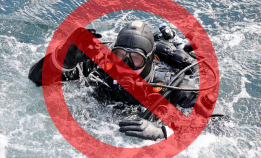 Forbud mot organisert dykking flere steder
