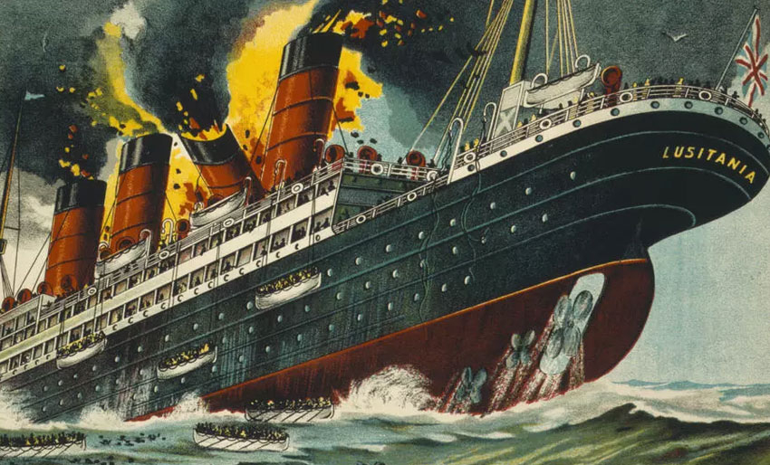 108 år siden RMS Lusitania ble senket
